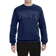 thumbnail image 2 of Wild Bobby POPPY Varsity Letters Unisex Crewneck Sweatshirt, 2 of 6