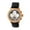 Rose Gold/Silver, variant on Carter Rose Gold-tone Stainless Steel Case Black Skeleton Dial Black Leather Men's Watch HR2506