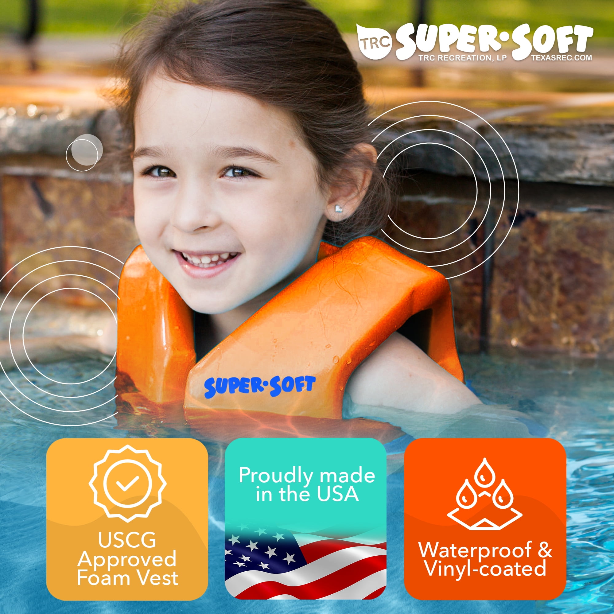 TRC Recreation Super Soft USCG Approved Children's Life Jacket