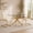 Table*2 Beige Chairs Gold Leg, variant on Sumdeal Modern 3-Piece Dining Set, 47.24-Inch Rectangular Tempered Glass Table with 2 White PU Leather High-Back Chairs, Silver Legs