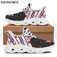 thumbnail image 1 of Zapatos de plataforma deportivos con cordones de malla para mujer, con estampado patriótico del 4 de julio, Día de la Independencia de Estados Unidos, 1 of 6