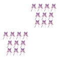 thumbnail image 4 of Guardoinrt 10 Pack Bow Pull Decor Multi-colors Festive Packing Hand-Pulled Flower Gold Light Purple 2Set, 4 of 6