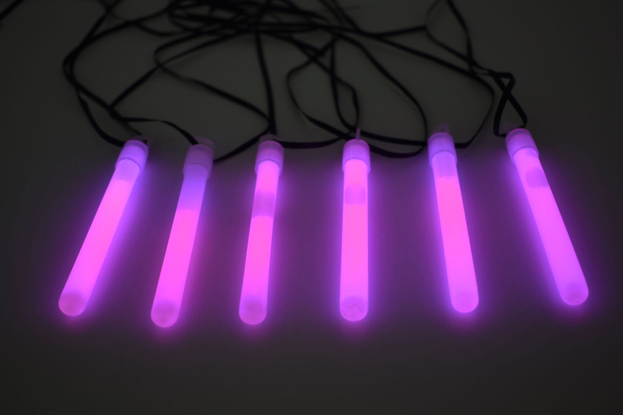 DirectGlow 25 Count Pink 4 inch Glow Sticks with Lanyards