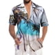 thumbnail image 1 of Camisas Deportivas Hombre Camisa superior de de verano para hombres Camisa de ocio con botones en la playa de la playa Blusas superiores informales de manga corta (Light blue, M), 1 of 7