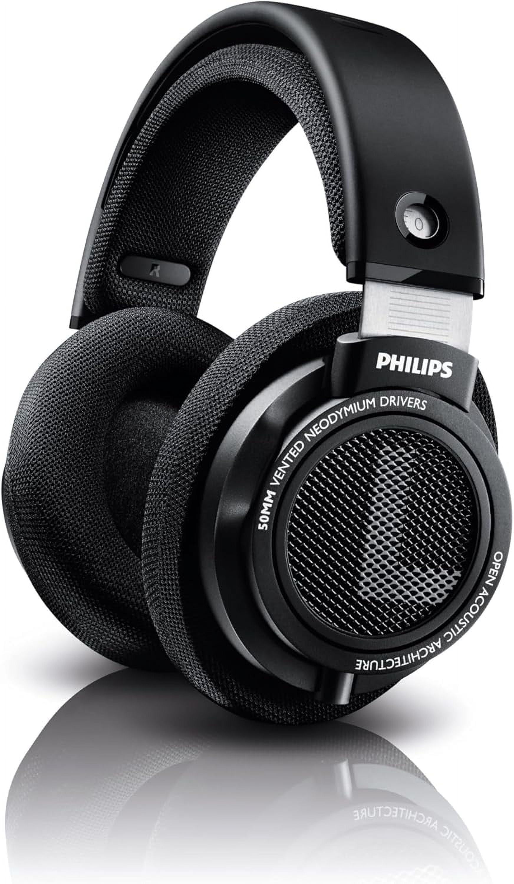 PHILIPS フィリップス　shp9500 Philips, Wired Headphones, SHP9500, Black, 50mm Drivers - Walmart.com
