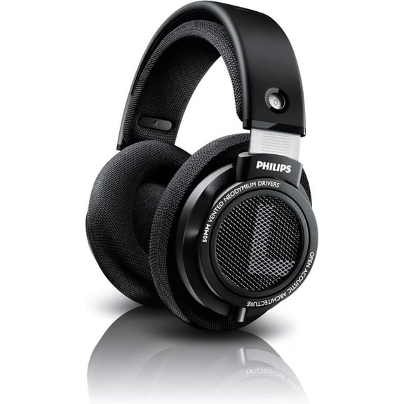 Philips SHP9500 HiFi Stereo Over-Ear Wired Headphones, Black