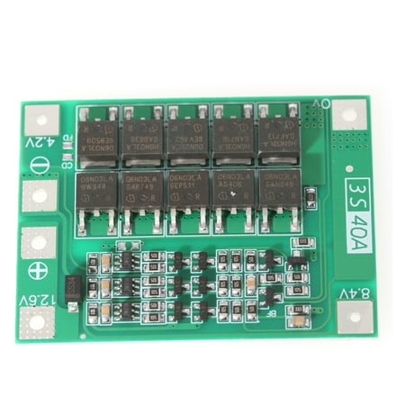 

Tomshine 3S 40A Li-ion Cell Protections Board Enhance Version Lithium Batterys BMS Integrated Circuits Protective Board for Drill Motor