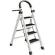 thumbnail image 1 of Escalera Plegable Multifuncional Bluelander, Tubular 4 Peldaños, Antideslizante, Blanco, 1 of 5