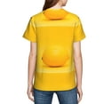 thumbnail image 5 of Honeii Yellow Lemon Print Youth Short Sleeve T-Shirt,Boys Athletic Shirt,Quick Dry Short Sleeve Performance Moisture Wicking T Shirt, 5 of 6