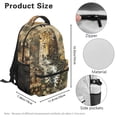 thumbnail image 7 of Jeiento Kids School Backpack 16 Inch Water-Resistant Polyester Backpack with Multiple Organizer Pockets, Forest Leopard Print Lightweight Bookbag for Elementary Students, 7 of 7