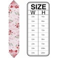 thumbnail image 6 of Valentine's Rose Love Cotton and Linen Triangle Table Runners Long Dresser Scarves Table Decoration for Wedding Party/Graduation Ceremony/Banquet Spring Botanical Romantic Heart, 6 of 9