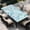 A-blue Coral, variant on Rectangle Table Cloth, Elastic Waterproof Fitted Tablecloths Fits Rectangle 6ft Tables for Camping, Indoor and Outdoor, 30"x60"
