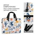 thumbnail image 4 of FORMRS 16" Laptop Bag Carrying Sleeve Case with Handle Travel Shoulder Briefcase, Tropical Jungle Vibes, 4 of 8