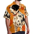 thumbnail image 2 of Spotted Dog Men's Short Sleeve Casual Printed Button Down Beach Shirts, 2 of 6