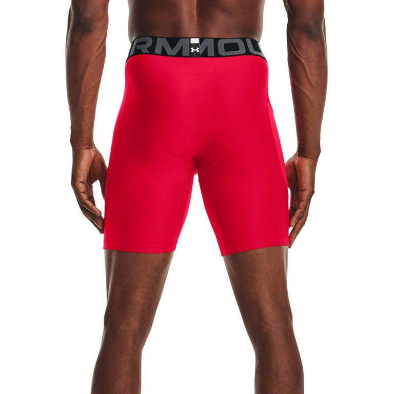 Red compression shorts mens sale