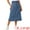 Light Blue, variant on DARING DIVA Women's High Waisted Flap Pocket A-Line Vintage Denim Maxi Skirt M Dark Blue