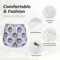 thumbnail image 6 of Lsque Donut with the USA Fag Printed Women's Running Shorts with Liner Pockets,Elastic Quick Dry Workout Athletic Gym Yoga Shorts,Womens High Waist Shorts-Small, 6 of 9