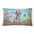 thumbnail image 1 of Carolines Treasures CK1236PW1216 Weimaraner Spring Canvas Fabric Decorative Pillow, 1 of 3
