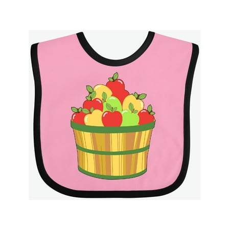 

Inktastic Basket of Apples Red Yellow Green Gift Baby Boy or Baby Girl Bib
