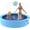 2XL-63'' Dog Pool, variant on 63'' Foldable Dog Pool, Sprinkler Pool for Kids, Non-Slip Heavy Duty Dogs Splash Pad for Small Dogs, Hard Plastic Kiddie Bathtubs for Backyard(2XL-162Gal)