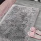 thumbnail image 3 of Alfombra de felpa suave para silla, funda de sofá, alfombra de piso esponjosa artificial para dormitorio, sala de estar para niños, color blanco Guardurnaity LF000013-02B, 3 of 7