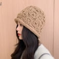 thumbnail image 2 of SikaFu Autumn And Winter New Woolen Hat Ms. Ms. Autumn And Winter Explosion Warm Anthology Face Covered Hand Hand Hand Hand Hand Covering Hat, 2 of 7