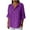 Purple, variant on Horkkom Button Down Shirts for Women Summer Solid Color Short Sleeve Linen Shirts Casual Loose V Neck Blouse with Pocket Green XL