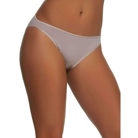 

Felina | Sublime Hi Cut Brief | Panty | Full Coverage | Anti-Pilling (Gull Grey Small)