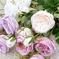 thumbnail image 6 of Cheers US 4Branches Fake Roses Artificial Silk Flowers Faux Rose Flower Long Stems Bouquet for Arrangement Wedding Centerpiece Party Home Kitchen, 6 of 7