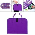 thumbnail image 3 of Kits de bolsos de mano con pintura de para manualidades, bolsas de almacenamiento con asa para mujer, organizador artesanal para el hogar Púrpura Sunnimix Kits de pintura de diamantes de bricolaje, 3 of 8