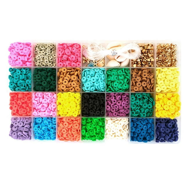 Jewelry Making Beads Bracelets Keychains DIY Crafting Materials Aesthetic Assortments Handmade Crafts Art Work for Beginners 15-Cell