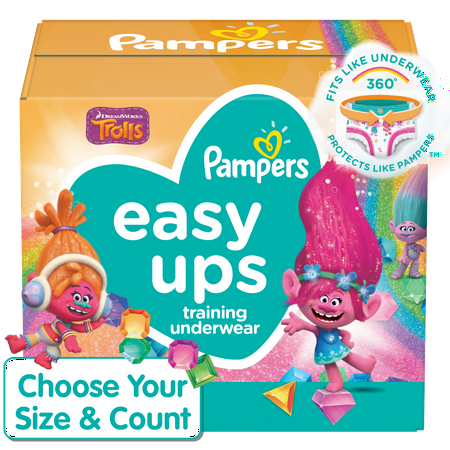 Pampers Easy Ups Training Pants, Girls, Size 4T-5T, 66