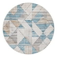 thumbnail image 3 of Unique Loom Leipzig Collection Area Rug - Wagner (6' 1" Round Blue/Beige), 3 of 7