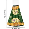 thumbnail image 3 of SKYSONIC 2 PCS Kitchen Towels with Hanging Loop, Fall Happy Halloween Dish Towels for Kitchen, Absorbent Kitchen Hand Towels , 12"x17", 3 of 6