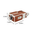thumbnail image 3 of Tuphregyow Smartphone Projector 2.0 Second Generation Power-free Installation Of Small Projection Brown, 3 of 9
