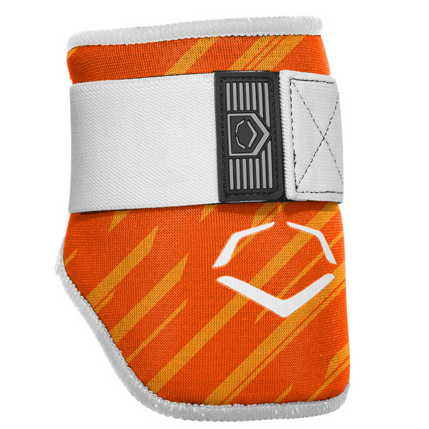 EvoShield MLB Batters Speed Stripe Elbow Guard, Orange, Adult