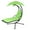 Green, variant on Geniqua Corp Hammock Chair, Orange