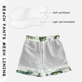 BZSMCE Beach Shorts Trunks Quick Dry Short Pattern Leaves Dwarf Pattern ...