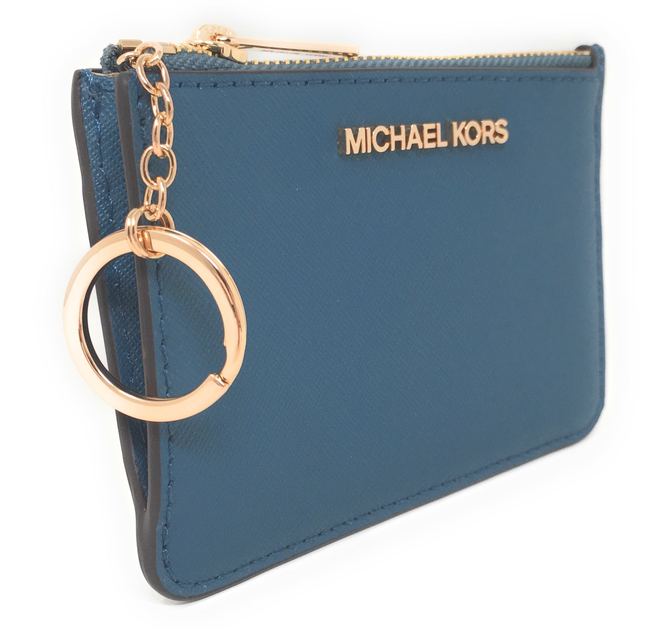 Michael Kors Jet Set Travel Large Saffiano Leather Quarter-Zip Wallet -  Pink • Price »
