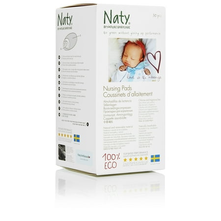 Naty by Nature Babycare ECO Nursing Pads, 30 Count