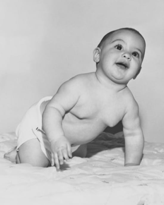 Baby Crawling On Th