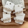 thumbnail image 5 of Jiaroswwei 1/2Pcs Fashion Women Faux Pearl Hair Clip Snap Barrette Stick Hairpin Headwear, 5 of 8