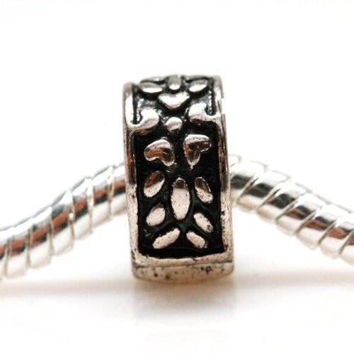 Flower Design Clip Lock Stopper European European Bead Compatible for Most European Snake Chain Bracelet