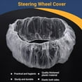 thumbnail image 6 of 50Pcs/Set Universal Disposable Plastic Steering Wheel Cover Elastic Trim Disposable Truck Car Steering Wheel Covers Films, 6 of 9