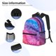 thumbnail image 3 of Easygdp Rainbow Glitter Cute Mochila Casual para Portátil, Mochila para Escuela, Viajes, Negocios, 3 of 6