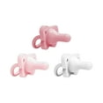 thumbnail image 3 of Dr. Brown's HappyPaci 100% Silicone Baby Pacifier 0-6m, BPA Free, White, Pink, Light Pink, 3 Pack, 3 of 16