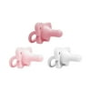 Dr. Brown's HappyPaci 100% Silicone Baby Pacifier 0-6m, BPA Free, White, Pink, Light Pink, 3 Pack