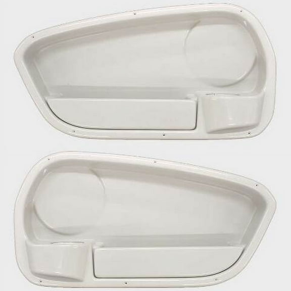 Crownline Boat Coaming Tub Boxes 50044 | 50045 White (Set of 2)