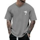 thumbnail image 2 of Blusas y camisas de manga corta con cuello en V para hombre, camisetas deportivas de manga corta con cuello en V, camisetas deportivas de trabajo, camisetas de verano para hombre, blusas de manga cort, 2 of 4