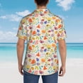 thumbnail image 4 of Disketp Insects In Plants Hawaiian Shirts for Men,Mens Casual Short Sleeve Button Down Shirts Beach Shirt,X-Large, 4 of 7